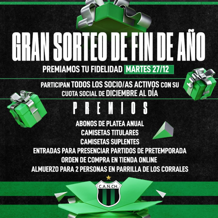 GRAN SORTEO DE FIN DE A&Ntilde;O