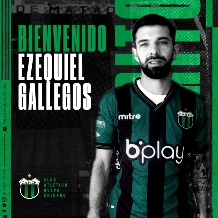 EZEQUIEL GALLEGOS, NUEVO JUGADOR DE NUEVA CHICAGO
